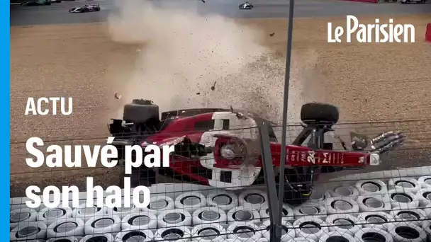 Les images de l énorme crash du Chinois Zhou en Formule 1