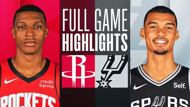 ROCKETS at SPURS | NBA PRESEASON FULL GAME HIGHLIGHTS | October 18, 2023