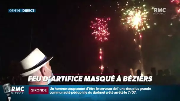 14 juillet: le feu d'artifice masqué à Béziers