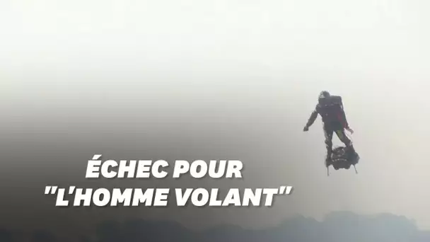 Franky Zapata chute en traversant la Manche sur son "Flyboard"