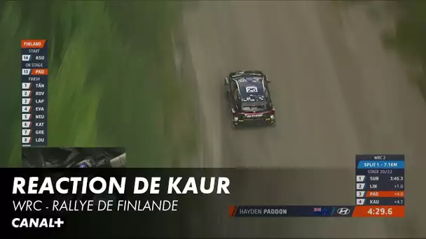 Réaction d'Egon Kaur - Rallye de Finlande