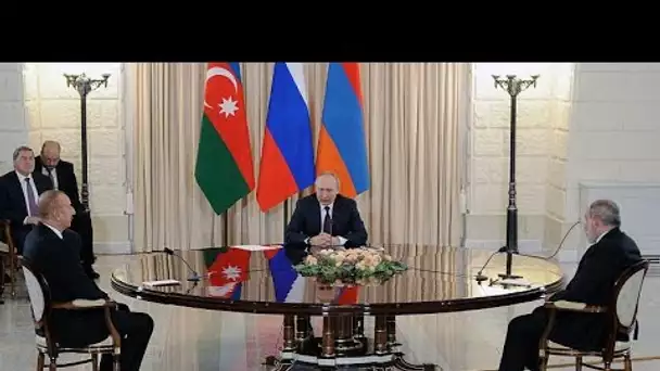Haut-Karabakh : le président russe réunit les dirigeants de l'Arménie et de l'Azerbaïdjan à Sotc…