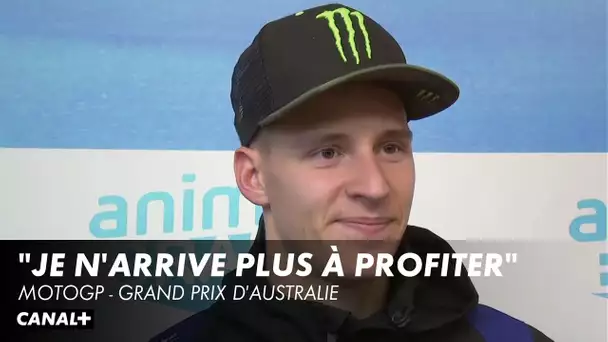 La réaction de Fabio Quartararo après le Grand Prix d'Australie - MotoGP