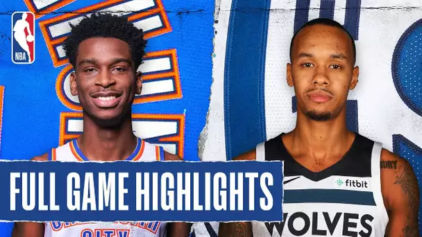 THUNDER at TIMBERWOLVES | FULL GAME HIGHLIGHTS | January 13, 2020