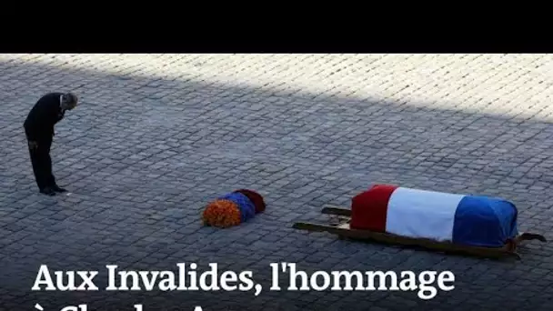 Aux Invalides, l'hommage à Charles Aznavour