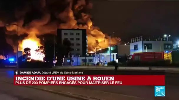 Incendie d'une usine à Rouen : "pas de toxicité aiguë" selon le préfet