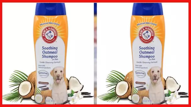 Arm & Hammer for Pets Soothing Oatmeal Pet Shampoo | Moisturizing Dog Shampoo with Gentle Cleansing