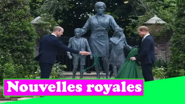 Douce histoire de trois enfants dans la statue de la princesse Diana - et sens caché de la tenue