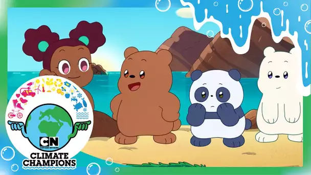 Les Champions du climats Cartoon Network célèbrent l'eau | We Baby Bears  Village de fées VS Océan !