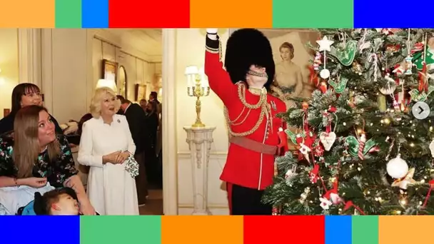 Camilla Parker Bowles  son sapin de Noël magnifiquement décorés par des enfants malades