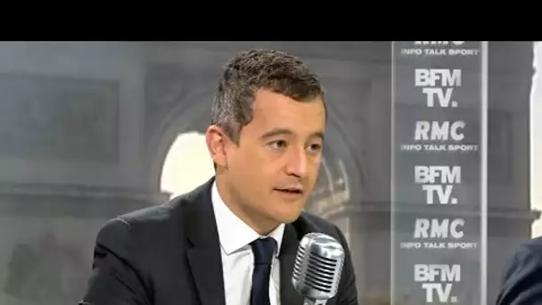 Gérald Darmanin est face à Jean-Jacques Bourdin sur RMC et BFMTV