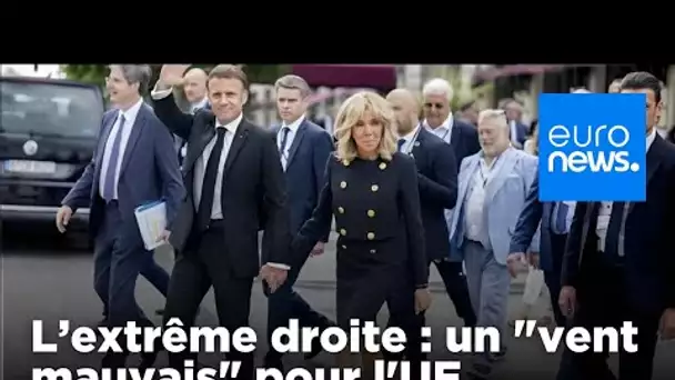 Macron qualifie la montée de l'extrême droite de "vent mauvais" pour l'Europe