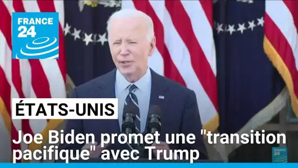 Etats-Unis : Joe Biden promet une "transition pacifique" avec son ennemi juré Trump • FRANCE 24