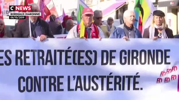 Bordeaux : les retraités dans la rue ce mardi