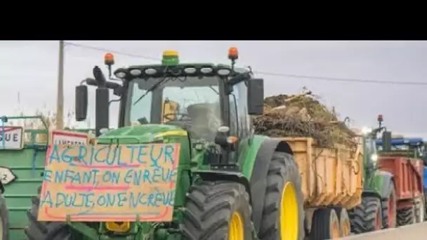 Grogne des agriculteurs : l'autoroute A62 et la gare bloquées à Agen