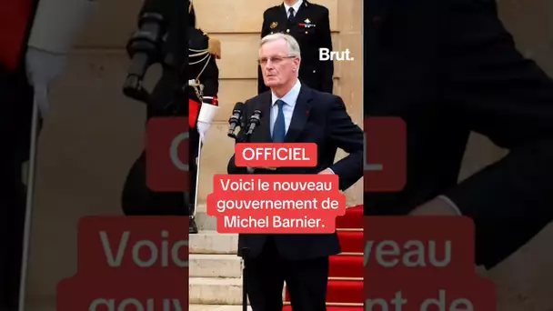 Voici le nouveau gouvernement de Michel Barnier