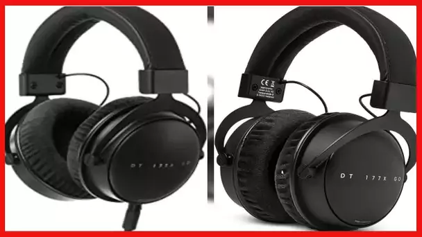 Massdrop x Beyerdynamic DT 177X GO Over-Ear Closed-Back Headphones, 32 Ohms, Detachable Cable,