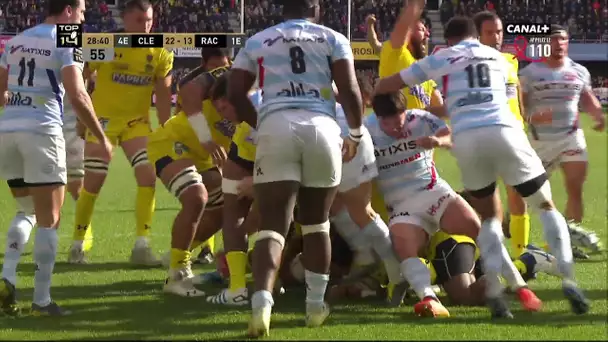 Top 14 - 21ème Journée - Clermont / Racing 92 : L'essai d'Ulugia face au Racing 92