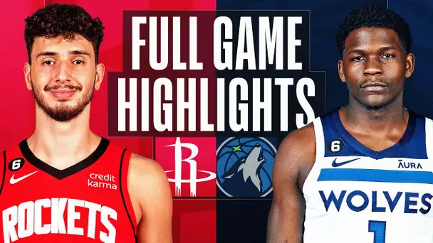 ROCKETS at TIMBERWOLVES | FULL GAME HIGHLIGHTS | January 21, 2023