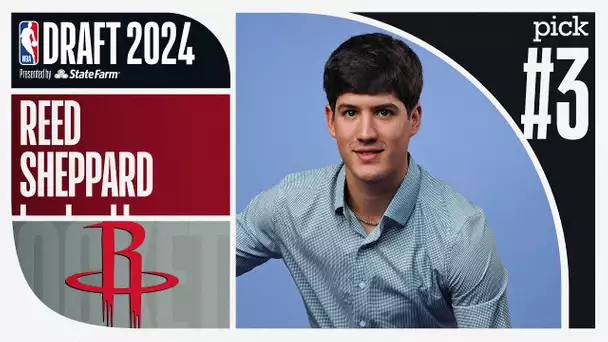 Reed Sheppard Goes #3 Overall In The 2024 #NBADraft