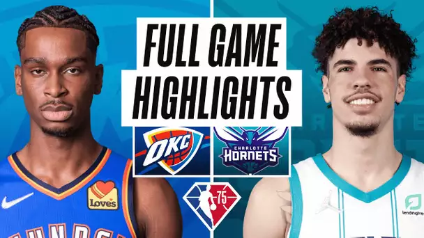 THUNDER at HORNETS | FULL GAME HIGHLIGHTS | January 21, 2022