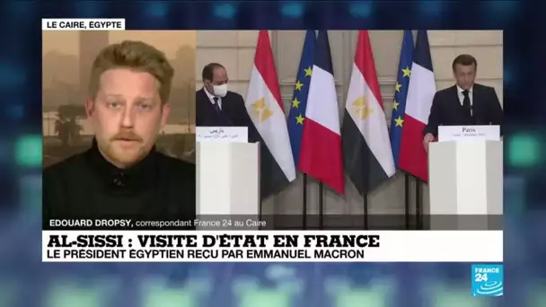 Visite d'al-Sissi à Paris : E. Macron évoque les droits de l'Homme devant son homologue égyptien