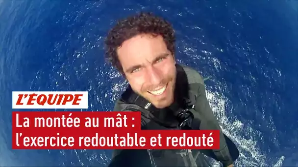 La montée dans le mât, exercice redoutable et redouté - Voile - Vendée Globe