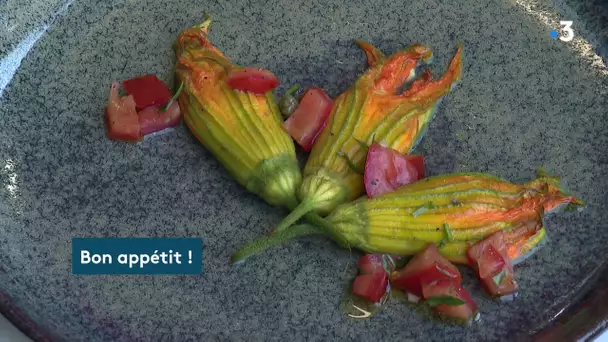 Recette : fleurs de courgette farcies