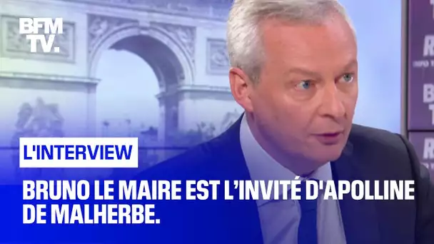 Bruno Le Maire face à Apolline de Malherbe en direct