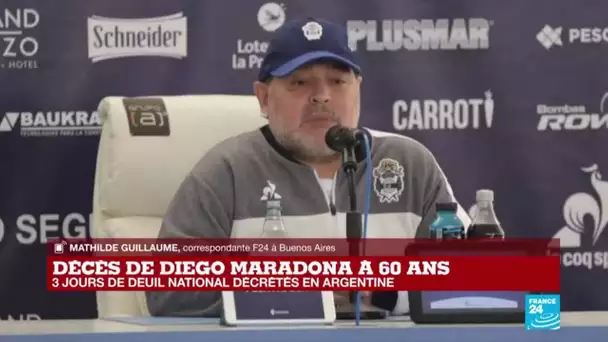 Décès de Diego Maradona: la stupeur règne dans les rues de Buenos Aires