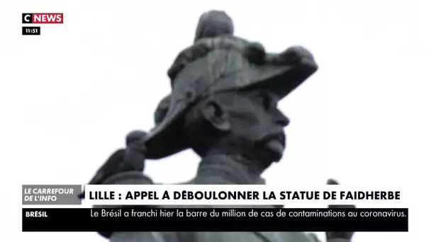 Lille : un appel à déboulonner la statue du Général Faidherbe