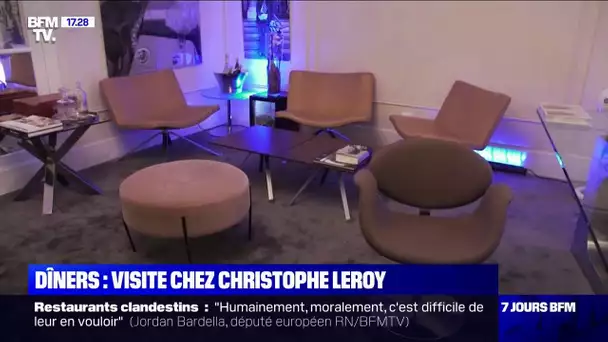 Le chef Christophe Leroy, mis en cause pour des repas clandestins, fait visiter de son club