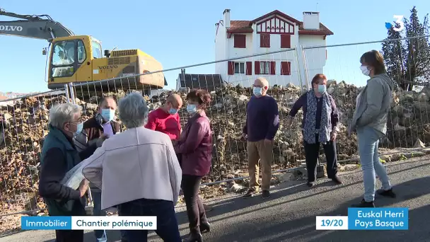 A Ciboure, un chantier inquiète les riverains