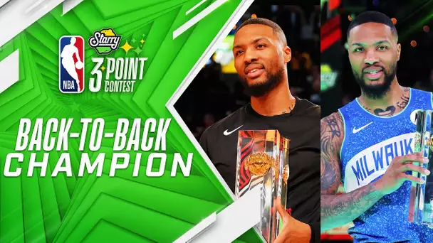 EVERY THREE From Damian Lillard's Back-To-Back #Starry3PT Championships 🏆