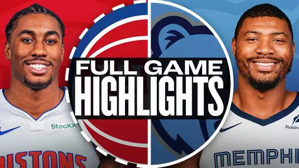 PISTONS at GRIZZLIES | FULL GAME HIGHLIGHTS | November 27, 2024