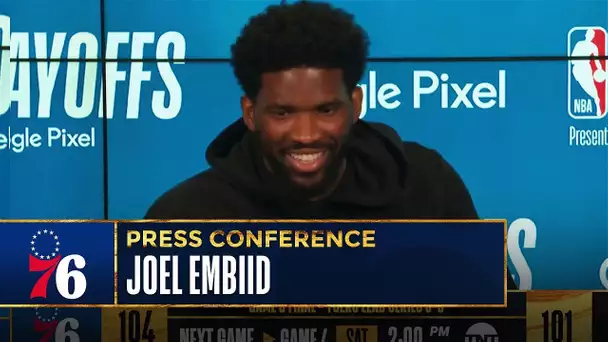 "It Feels Good, But Its Not Over"  Joel Embiid Post Game Presser | 76ers vs Raptors - Game 3