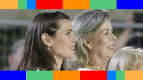 Charlotte Casiraghi et Caroline de Monaco en total look noir  mère et fille synchronisées pour une