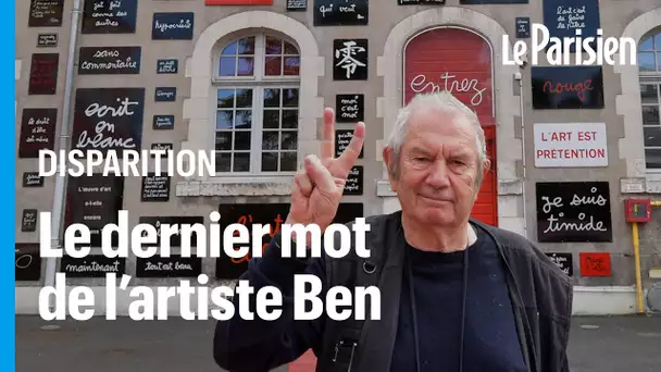 Ben, l’artiste connu pour ses « écritures » retrouvé mort, la piste du suicide privilégiée