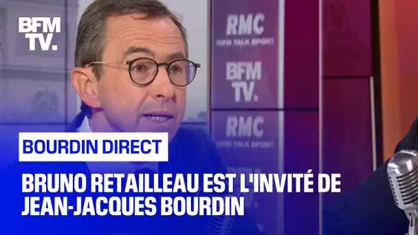 Bruno Retailleau face à Jean-Jacques Bourdin en direct