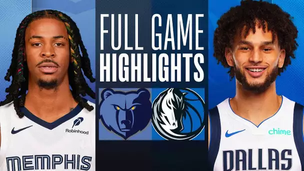 GRIZZLIES at MAVERICKS | NBA PRESEASON FULL GAME HIGHLIGHTS | October 7, 2024