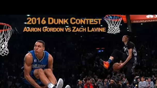 Zach LaVine and Aaron Gordons AWESOME 2016 Slam Dunk Duel