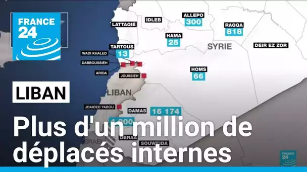 Liban, plus d'un million de déplacés internes • FRANCE 24