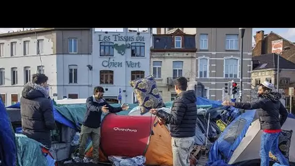 Militants et migrants se mobilisent contre la décision du gouvernement belge en matière d'asile