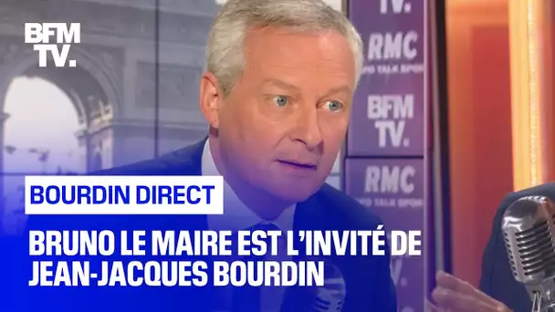 Bruno Le Maire face à Jean-Jacques Bourdin en direct