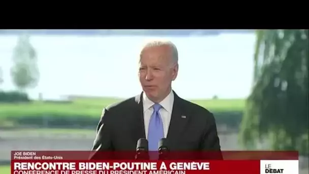 Biden-Poutine : "Nous continuerons à exprimer nos inquiétudes sur les droits humains", affirme Biden