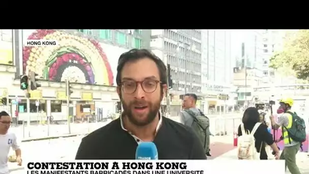 Hong Kong : un campus universitaire assiégé, la police à cran