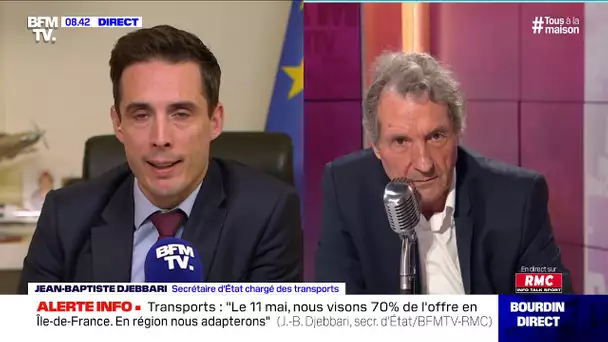 Jean-Baptiste Djebbari face à Jean-Jacques Bourdin en direct