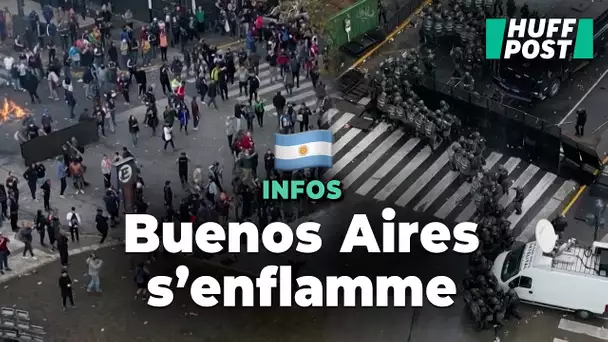 À  Buenos Aires, des députés blessés lors d’une impressionnante manifestation anti-Milei