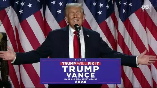 🔴 DIRECT | Premier discours de Donald Trump suite à l'élection présidentielle américaine 2024