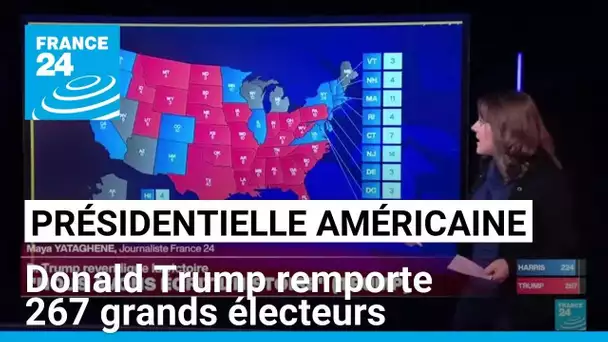 Présidentielle américaine : Donald Trump remporte 267 grands électeurs • FRANCE 24